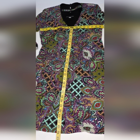 Shelly Klassen boho bright patterned dress. Fit and flair small - Picture 10 of 15